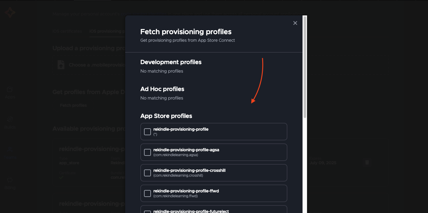 fetch-new-provising-profiles